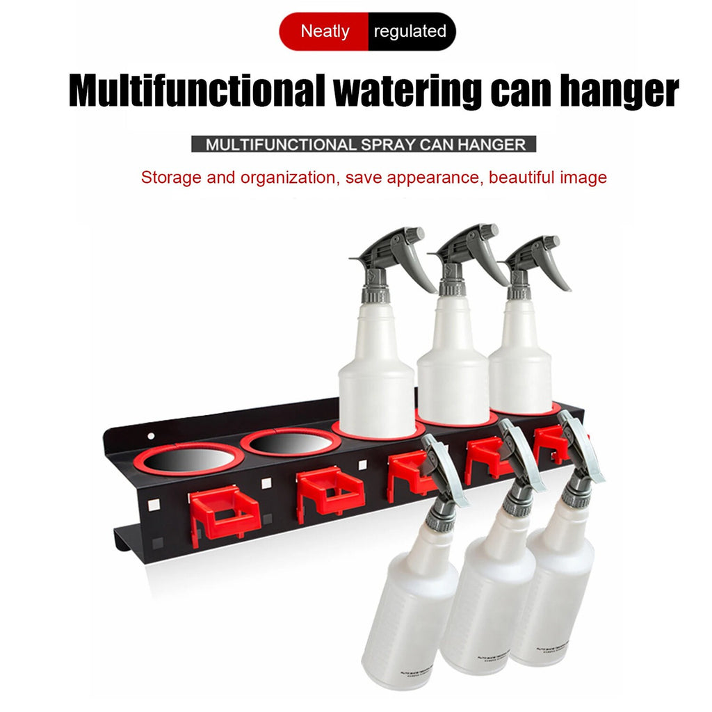 Spray Bottle Storage Rack Wall Mounted Spray Bottle Organizer for Workplace UK
