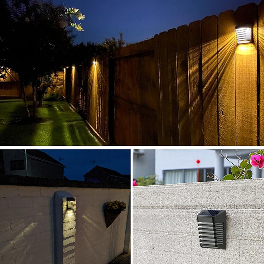 Solar Step Lights Outdoor Solar Fence Lights IP54 Waterproof Solar Deck