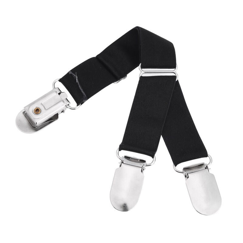Adjustable Y Shape Garter Belt Suspender Straps Metal Clip Holders For Stockings