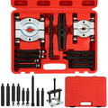 12 IN 1 Wheel Hub Puller Set Bearing Removal Splitter Separator Tool Kit w/ Case