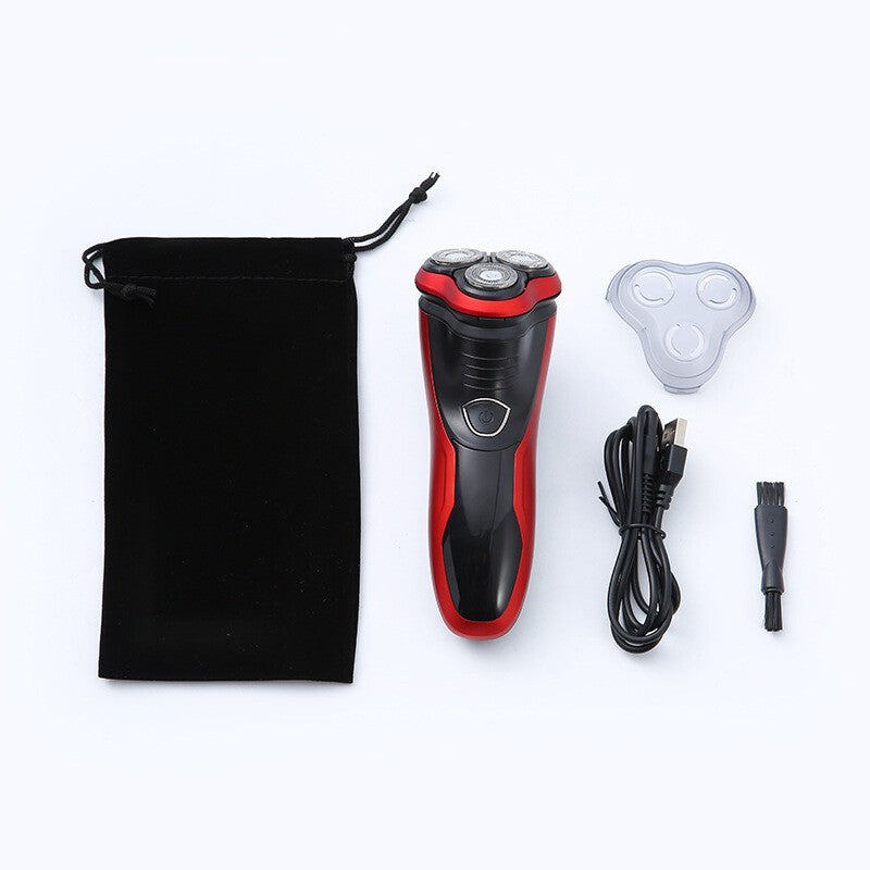 ELECTRIC SHAVER WET DRY ROTARY SHAVING RAZOR WITH POP-UP TRIMMER MENS UK