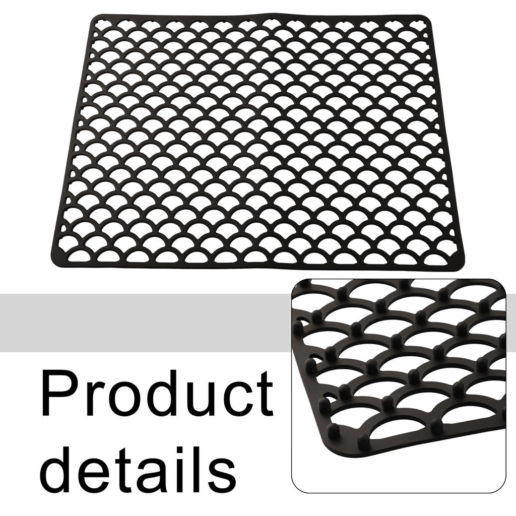Soft Silicone Sink Mat Noise Reducing Kitchen Accessory for Drain Sinks