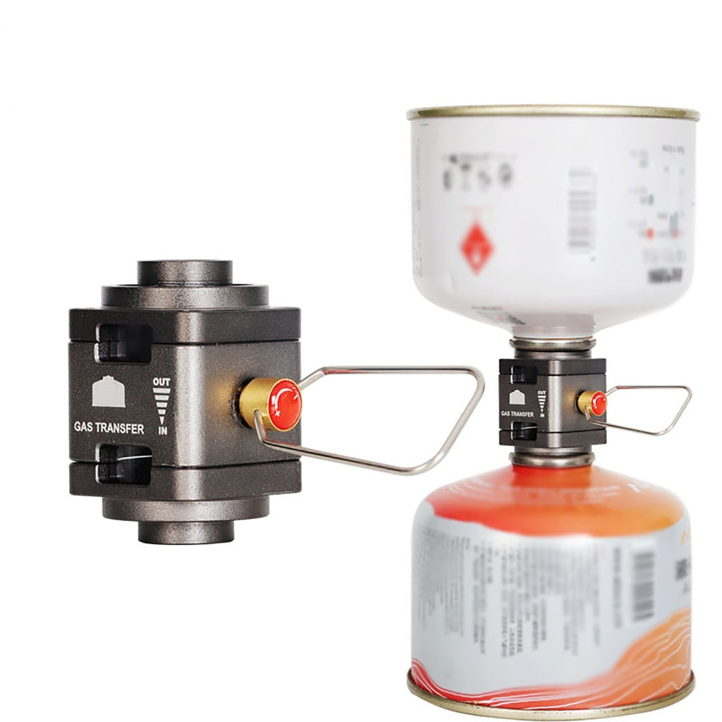 Gas Tank Converter for Camping with Visual Window and Pressure Release