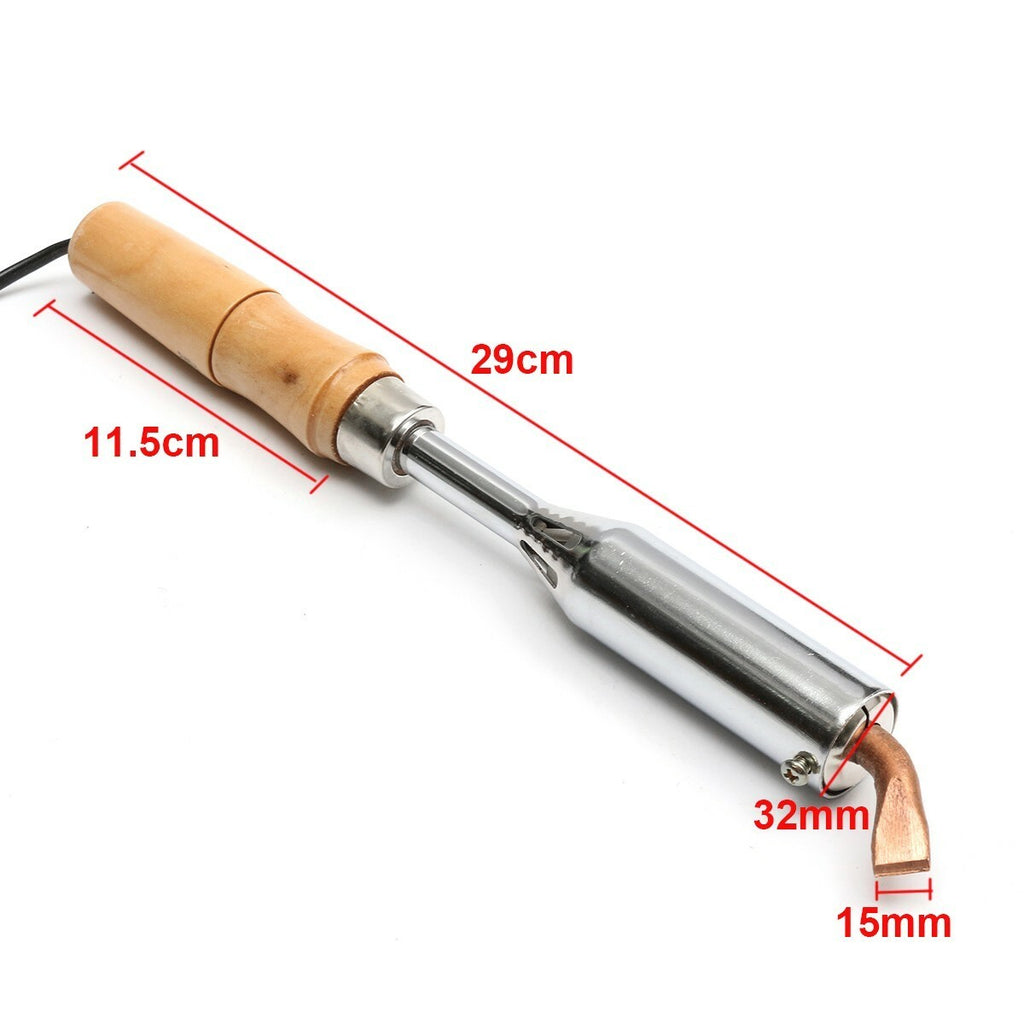 00W Heavy Duty Electric Soldering Iron 220V Chisel Point Copper Tip Welding Tool