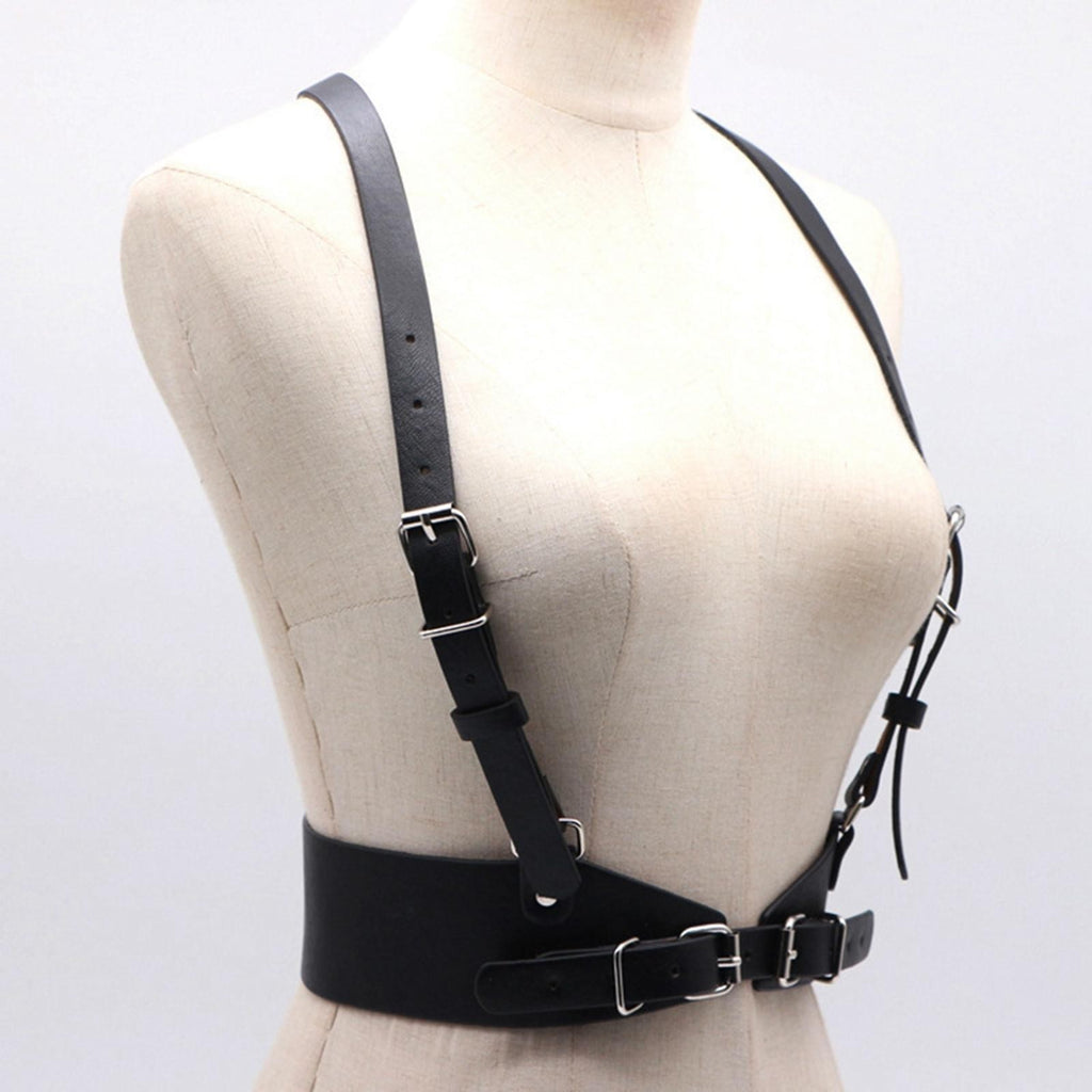 Leather Body Chest Straps Punk Harness Caged Waist Belt Gothic Body Strappy New