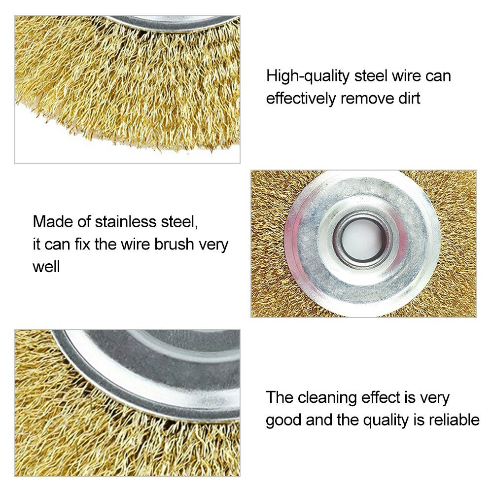 2x For Ryobi RAC814 Wire Brush 115mm Wire Brush for the Ryobi Patio Cleaner NEW