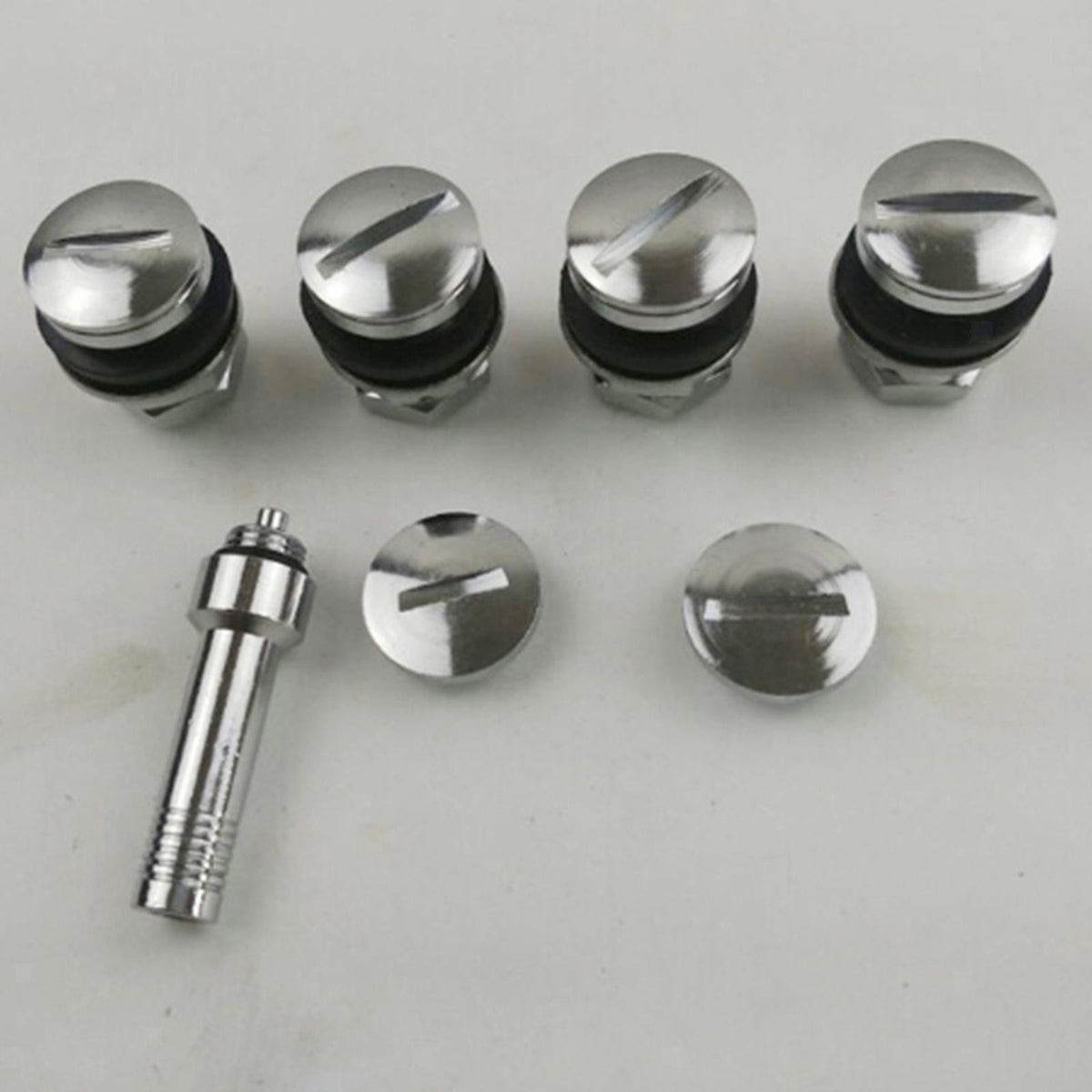 7Pcs/set Flush Mount Valve Stems Wheel Valves | Metal / Invisible Valves