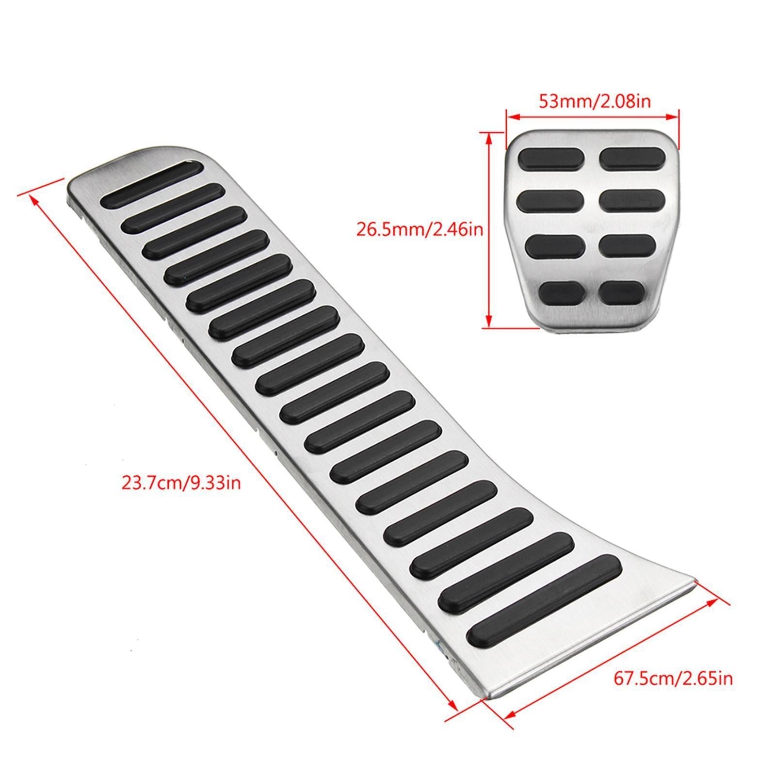 Set of 3 Stainless   Pedal w/ Brake& Footrest Cover for VW GOLF MK5 MK6