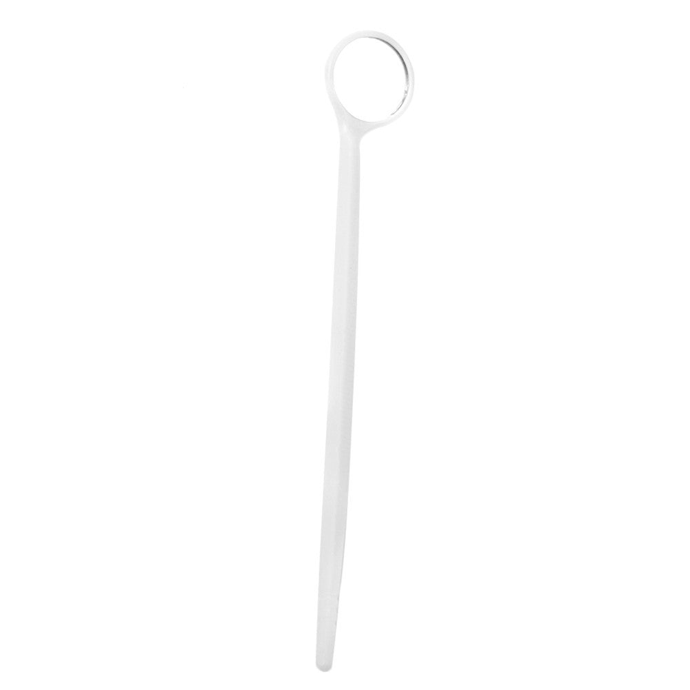 100PCS Disposable Plastic Dental Mouth Glass Mirror Dental Reflector Tool White