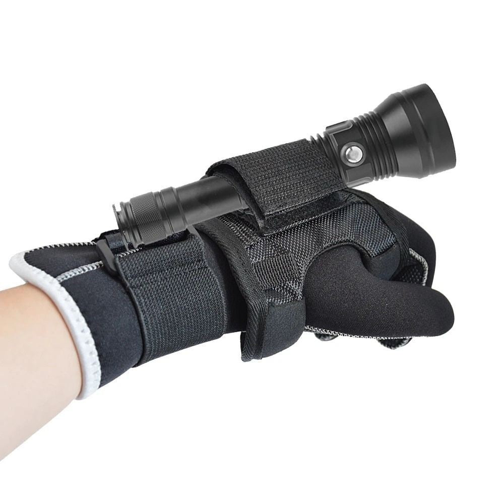 Torch Holder Wrist Strap Glove Diving Flashlight Gloves  Flashlight Glove Holder