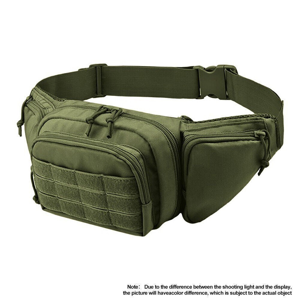 Mens Tactical Waist Pack Military Waterproof Bum Bag Belt for Outdoor Travel