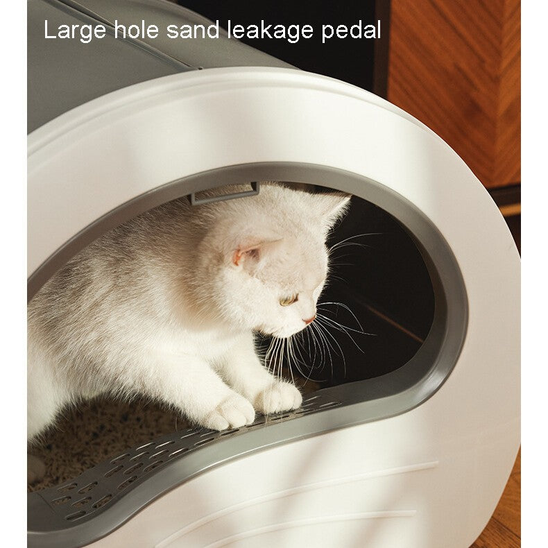 Large Automatic Cat Litter Tray Self Cleaning Box with UV Sterilization for Cats
