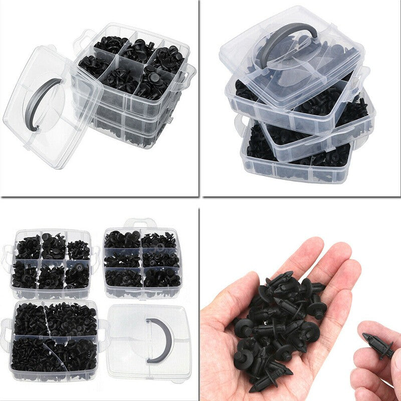 625X Car Plastic Push Pin Rivet Trim Clips Panel Fasteners Interior Fixing Tools