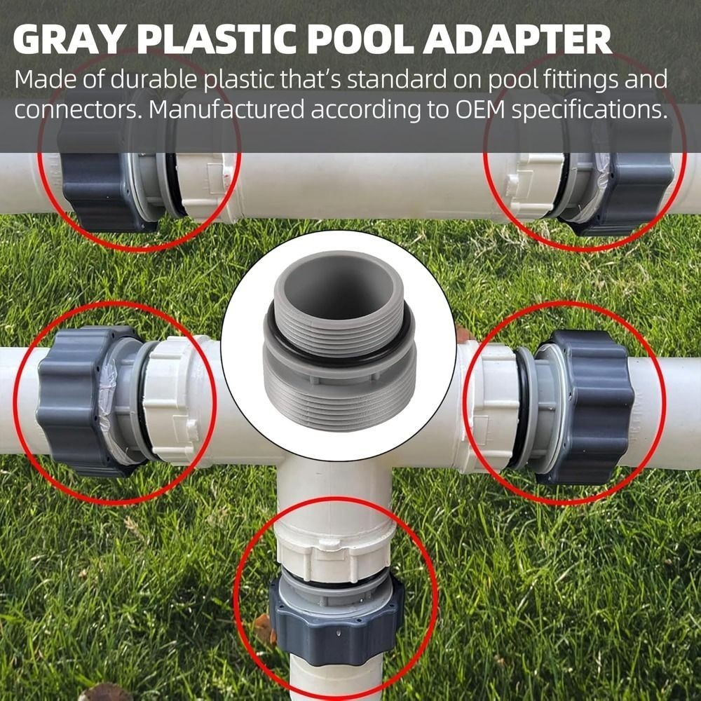 2 sets Short Pump Replacement Plastic Hose Convertion with 1xtape Fit for Intex