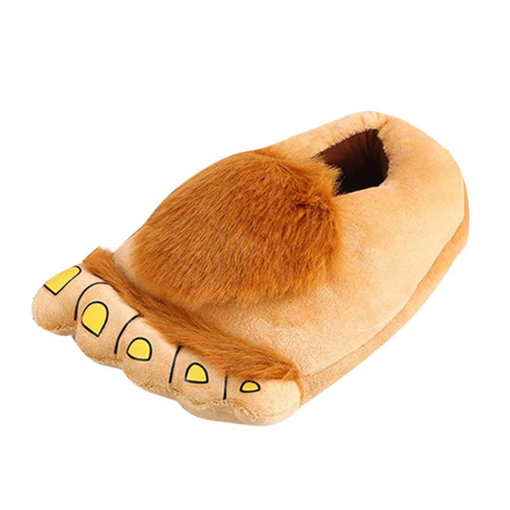 Womens Plush Slippers Monster Adventure Novelty Winter Warm Hobbit Feet Slippers