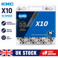 KMC 10 Speed Chain X10 Silver 116 Link Stretch-proof MTB Bicycle Road Univesal