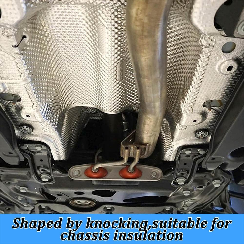 Motorsport Embossed Aluminium Heat Shield Material 40x100cm Sheet Rally