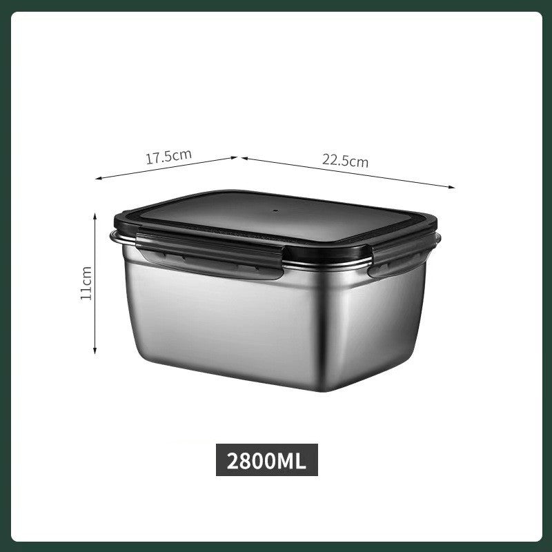 Stainless Steel Insulated Ice Cream Tub Food Storage Container Lunch Box Bento