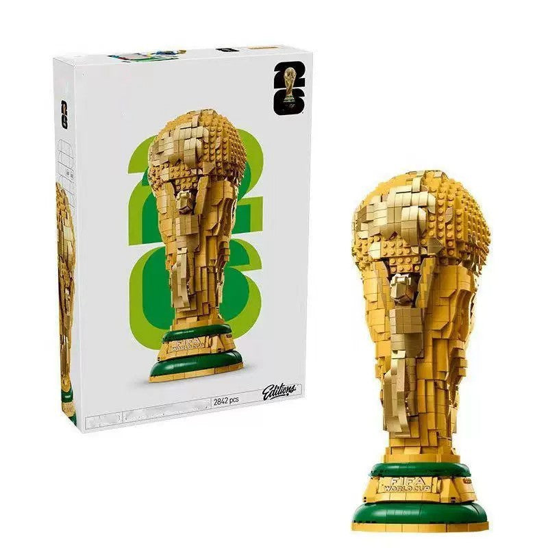 1:1 FIFA World Cup Trophy Building Blocks 36cm Collectible for Soccer Lovers