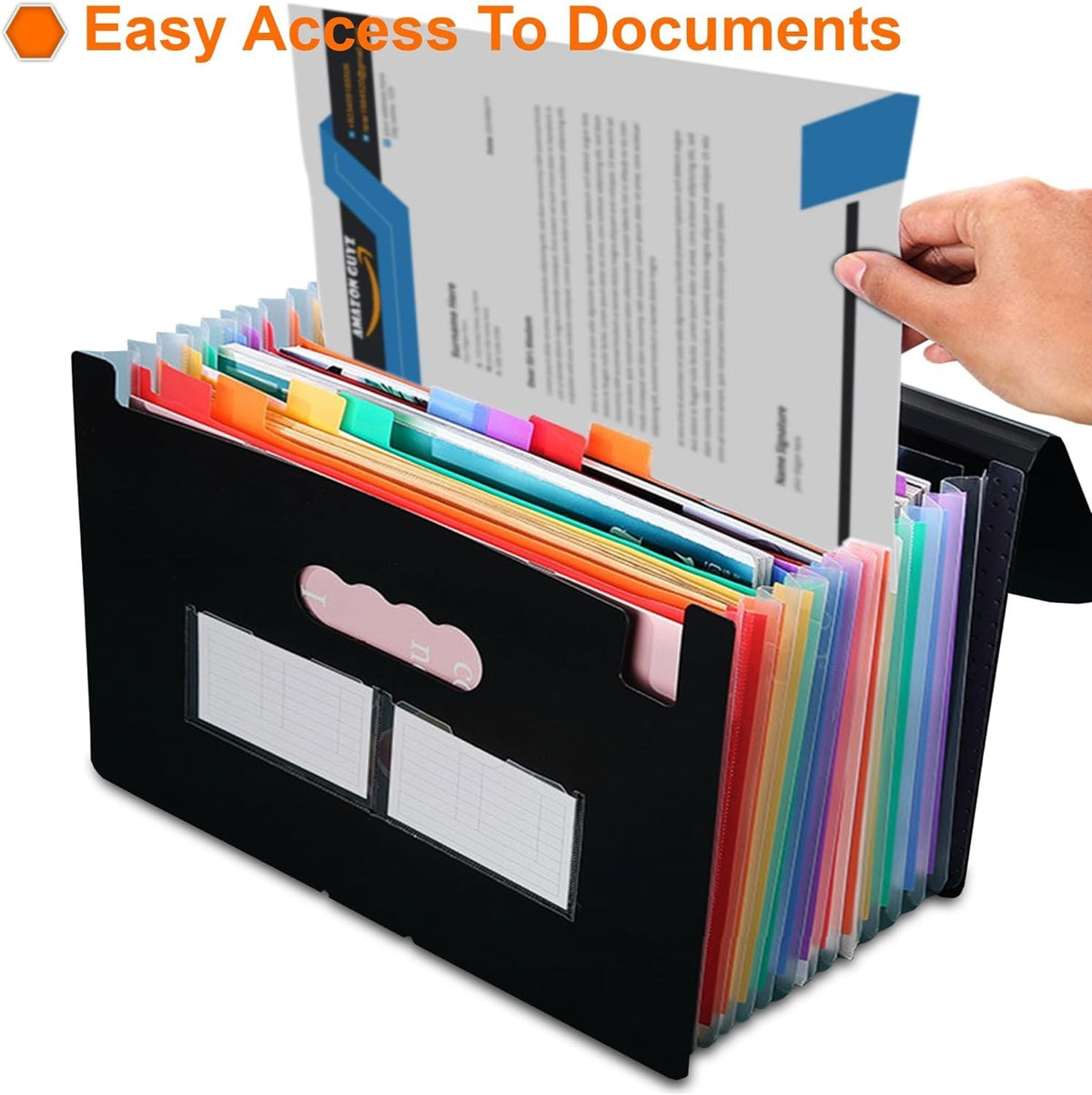 A4 Expanding File Organiser Paper 25 Pocket Expanding A4 Box Document Folder