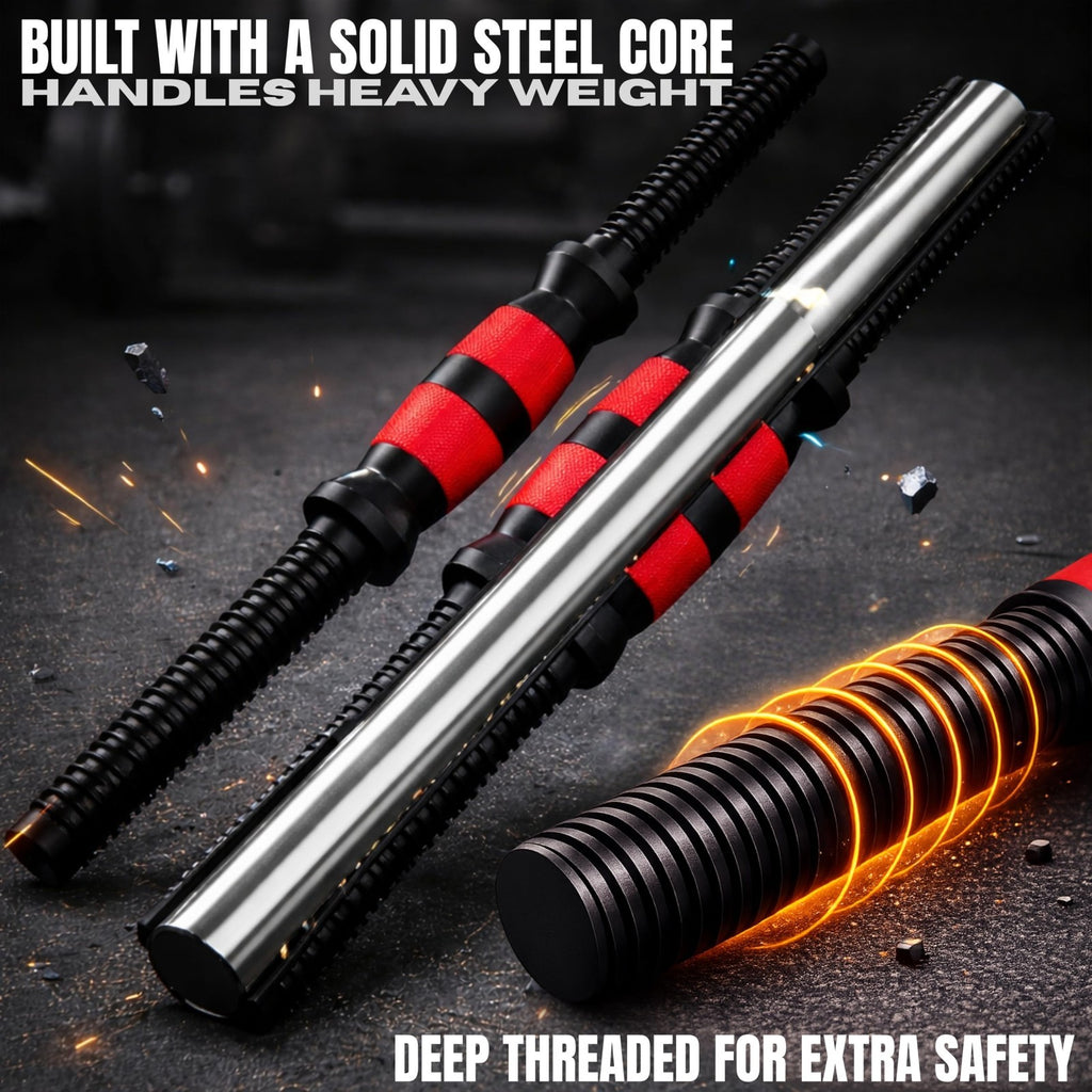 10KG/15KG Adjustable Dumbbell Barbell Set Hand Free Weights Home Gym Equipment
