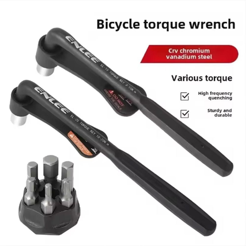 Bicycle Torque Wrench with Bit Set Portable Small MTB Road Bike Allen Key Tool