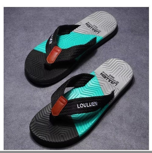 Mens Classic Flat Slip On Flip Flops Summer Beach Casual Holiday High Quality UK