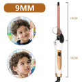 Automatic Rotating Hair Curler Wand 9mm Waver Curling Tongs Iron Ceramic Barrel