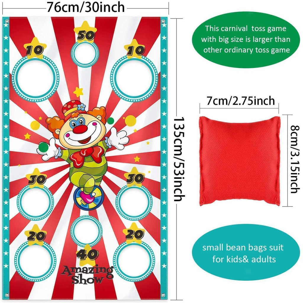 Toss Game with Bean Bags banner Fun Indoor and Outdoor Party Game Gift for Kids
