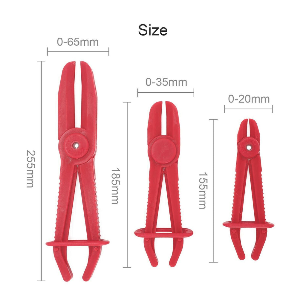 6*Hose Clamp Set Pipe Pliers Plastic Flexible Clamping Radiator Brake Fuel Tool