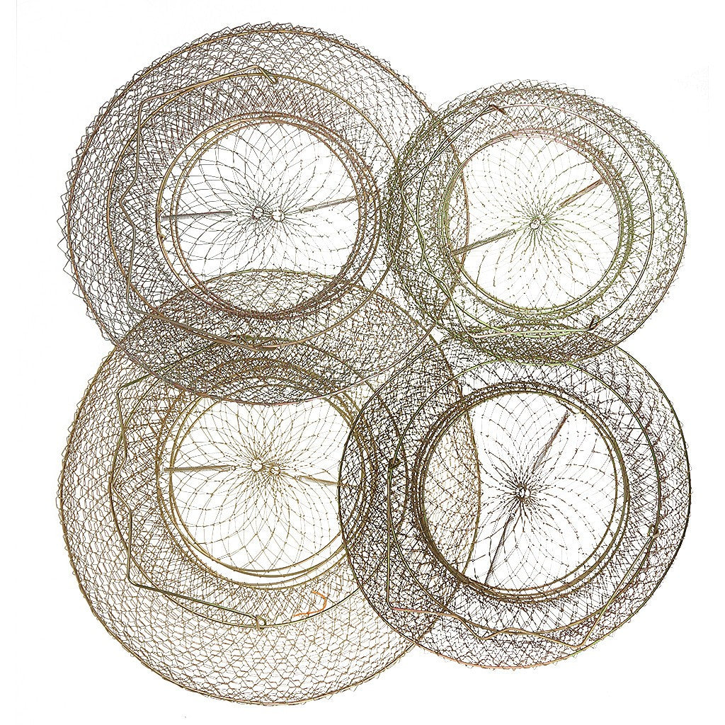 High Collapsible Steel Wire Collapsible Foldable Fish Cage Fishing