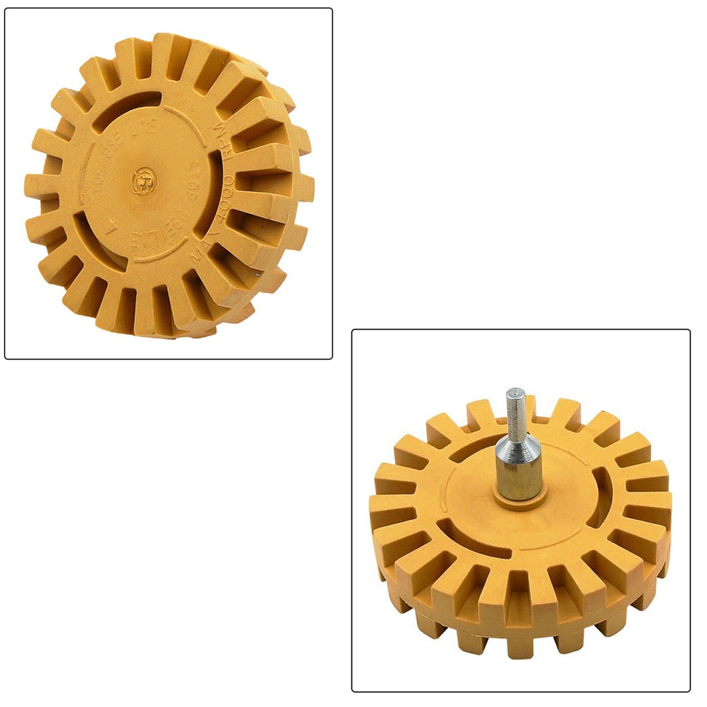 Effortless Paint Removal with 4 Inch Rubber Wheel and Power Drill Adapter