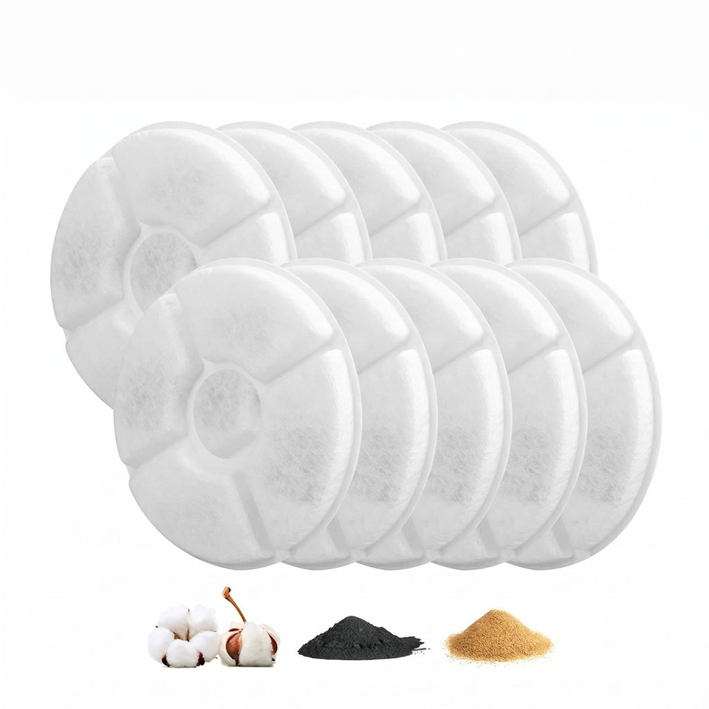 6/12Pcs Pet Cat Dog Water Fountain Replacement Filters Activated Carbon Filters