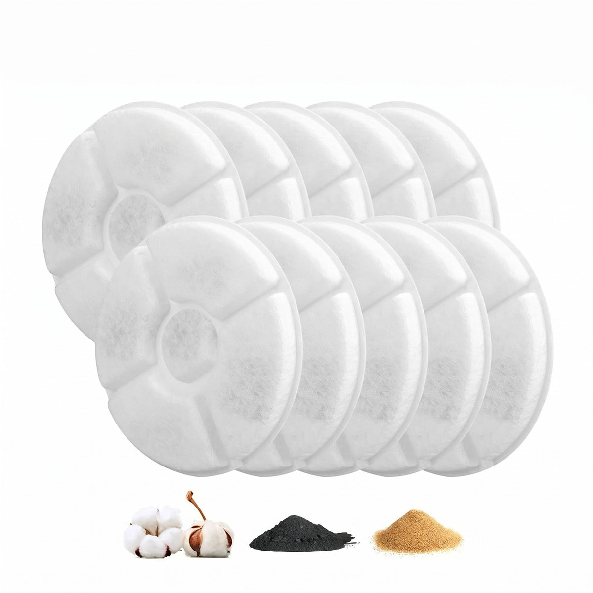6/12Pcs Pet Cat Dog Water Fountain Replacement Filters Activated Carbon Filters
