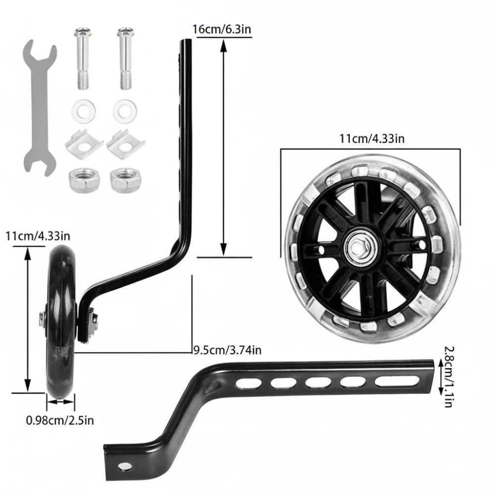 1 Pair with Installation Tools Training Wheels for 12/14/16/18/20 Inch  Bikes