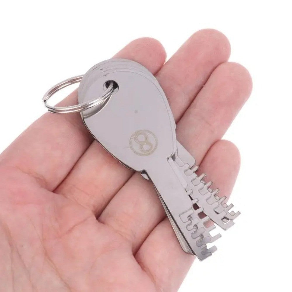 9in1 Comb Lock Tool Set Key Blank  For Locksmiths & DIY Security