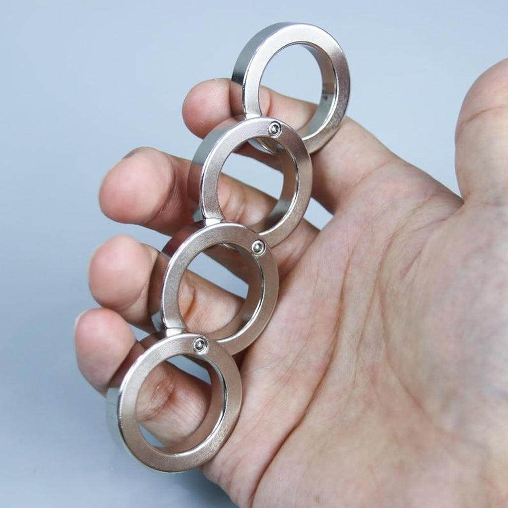 4 Finger Foldable Fidget Toy for Stress & Anxiety Spoven Folding Finger Ring