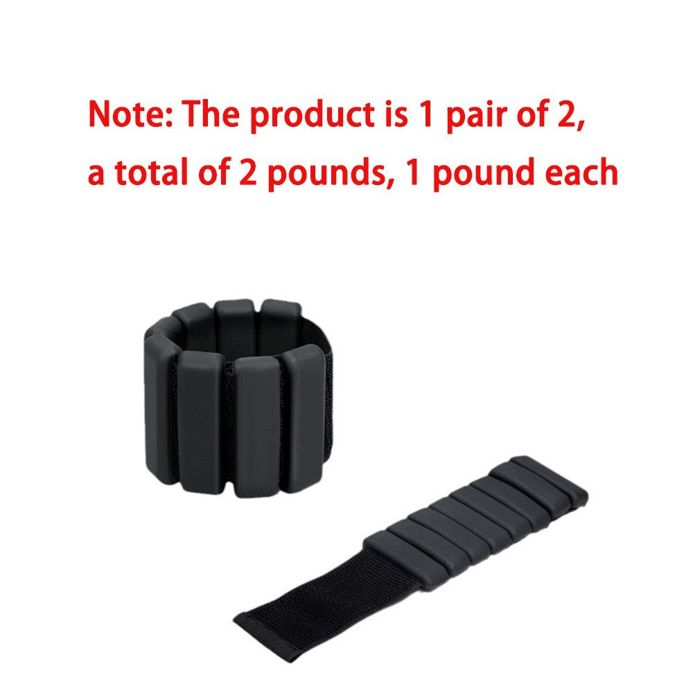 1 pair Adjustable Wrist Ankle Weights Aerobics Pilates Weight-Bearing Bracelet
