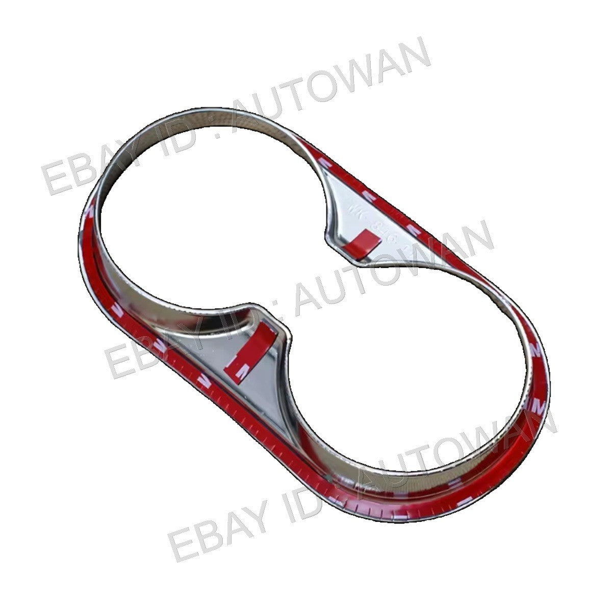 Chrome Front Water Holder Cup Frame Cover Trim For 2017-2022 Mazda CX-5 CX5 KF