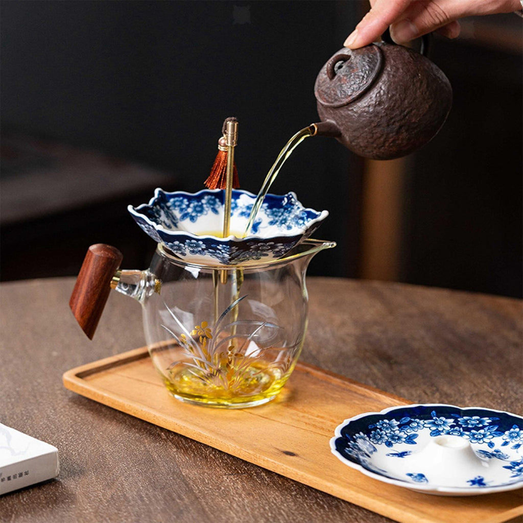 Porcelain Ceramic Tea Strainer Tea Set Accessories for Home Office Table