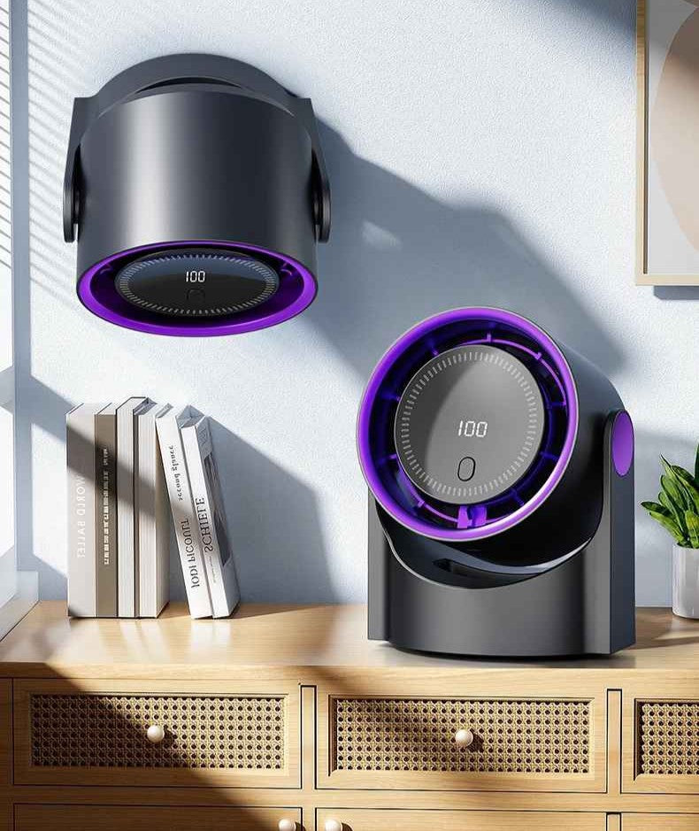 Bladeless Cooling Fan High-Speed USB Rechargeable Quiet Desktop Display Portable