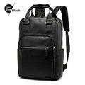 Men's PU Leather Laptop Backpack Men High Quality Large School Travel Bag UK
