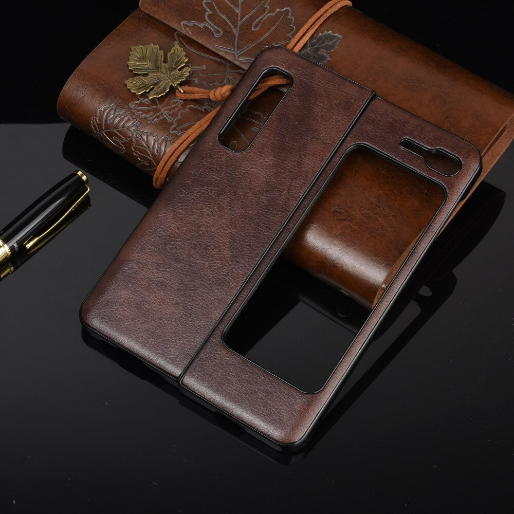For Samsung Galaxy Fold 1st Generation Shockproof Hybrid PU Leather Case Cover