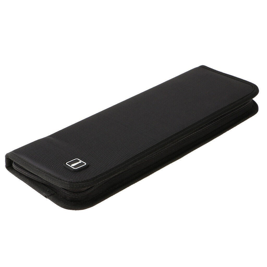 Nylon Travel Tie Storage Case Tie Holder Organizer for Men Black Portable UK