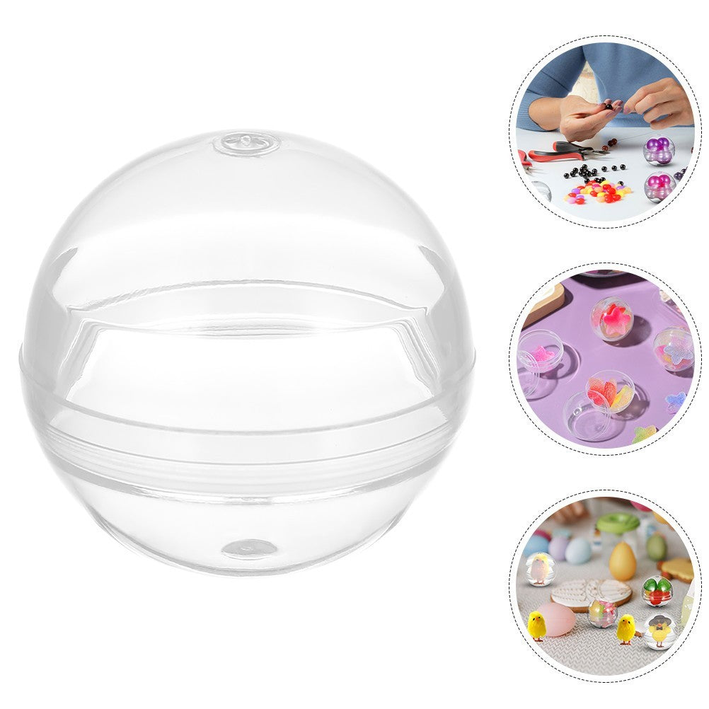 100 Pcs Fillable Plastic Balls Small Capsule Clear Container Empty