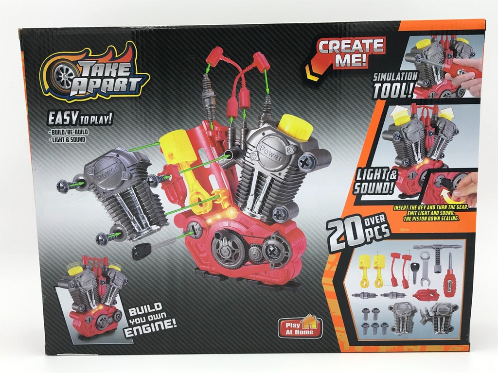 Build Your Own Engine Overhaul Toy Set With Light & Sound  xmas Gift For Kids(n)
