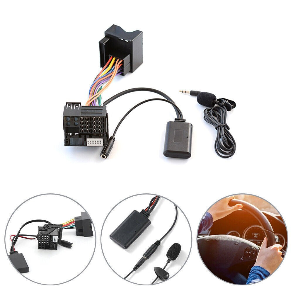 For BMW AUX Bluetooth 5.0 Car Radio Audio Cable Adapter E60 E66 E82 E87 E90 E92