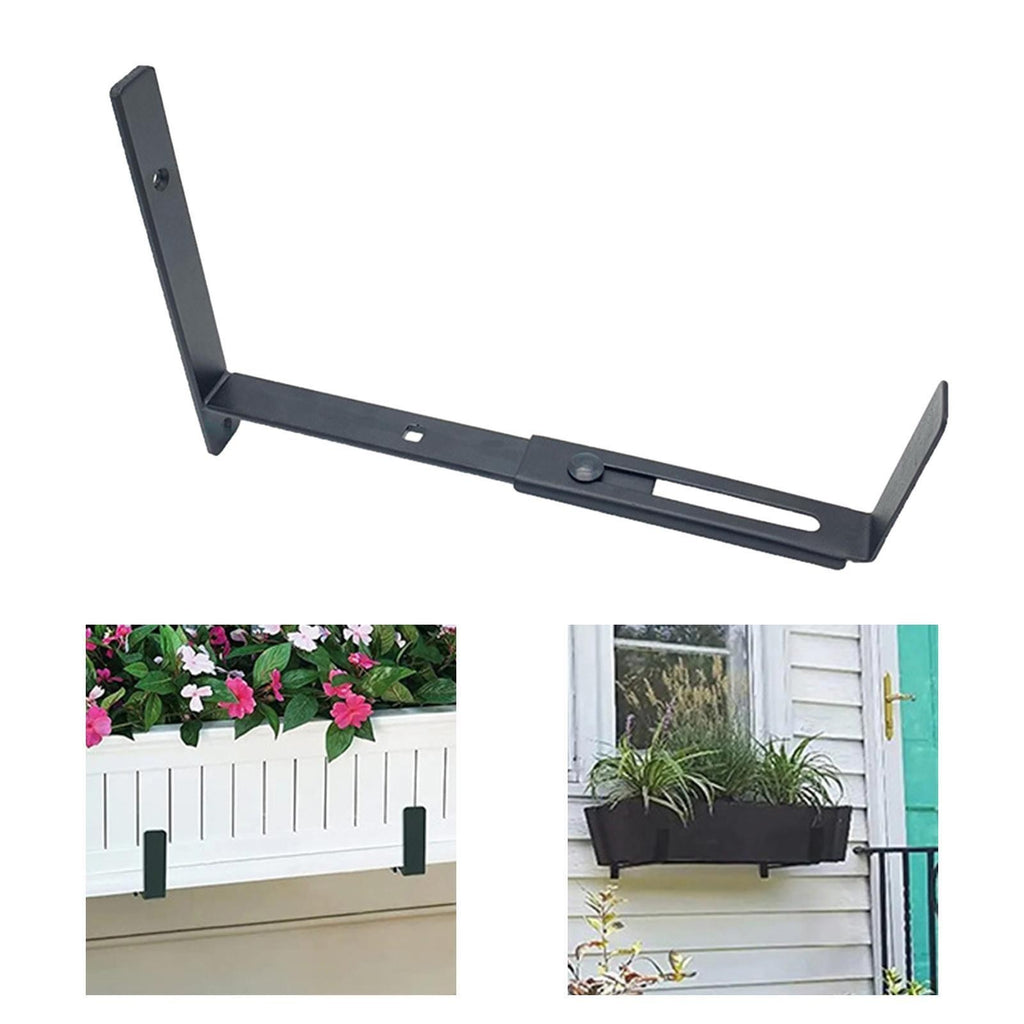 Planter Box Bracket Flower Pot Bracket 8 to 12 inch Iron Window Box Bracket for
