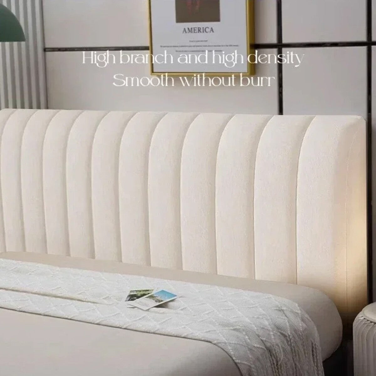 Thicken Padded Foam Headboard Cover Elastic Bed Head Backrest Protector UK