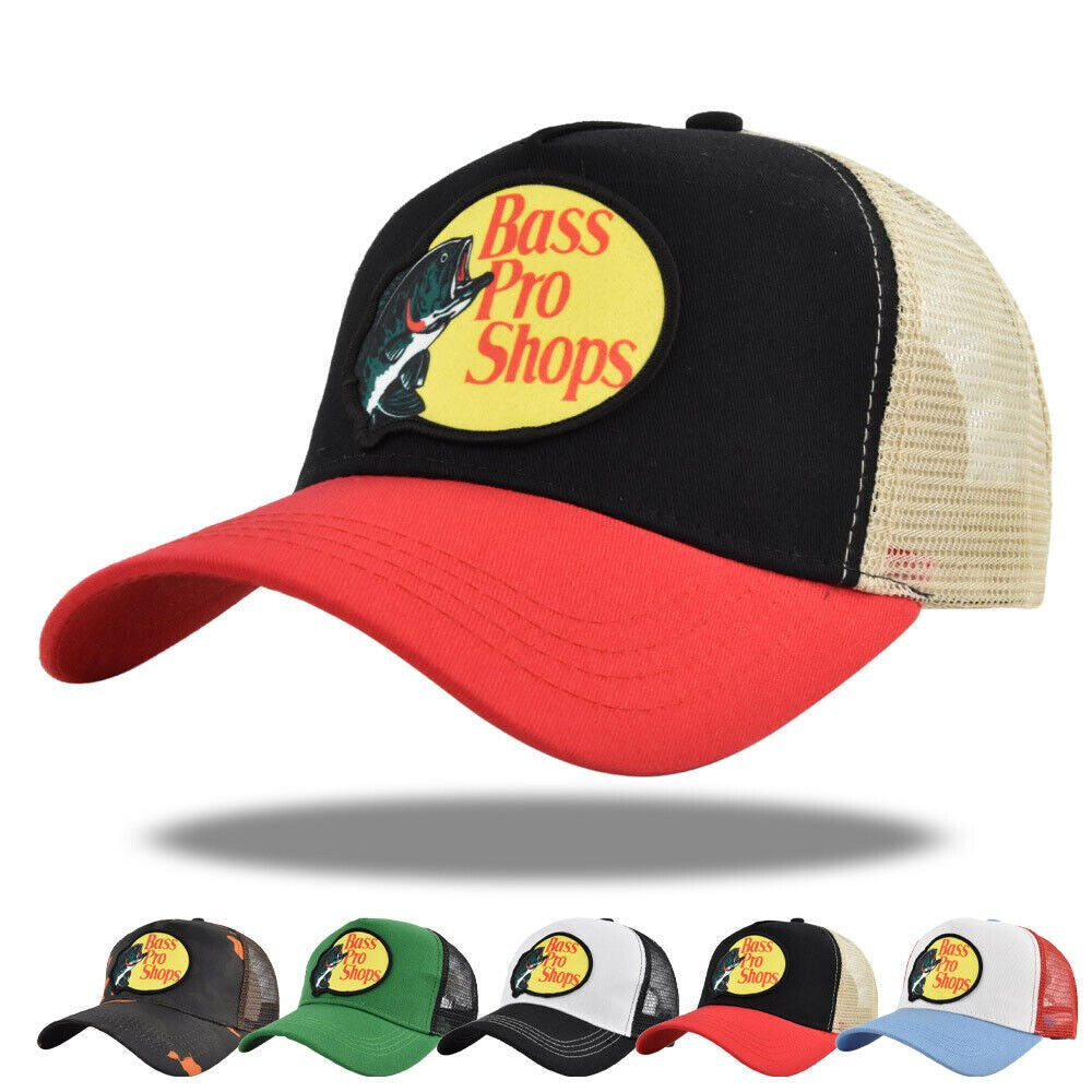 Baseball Trucker Mesh Cap Adjustable for SnapBack Bass Pro Shops Hat Outdoor